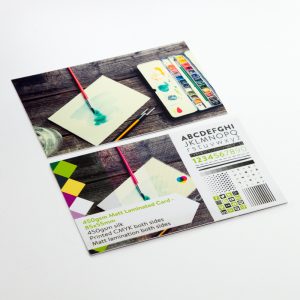 450gsm Matt Laminated Card - 85x55mm