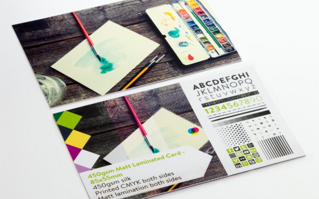 450gsm Matt Laminated Card - 85x55mm