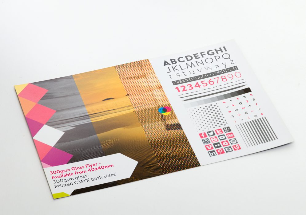 300gsm Gloss Flyer - Available from 40x40mm
