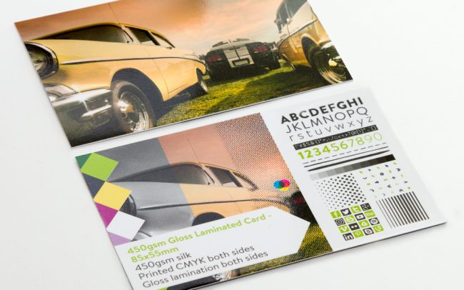 450gsm Gloss Laminated Card - 85x55mm