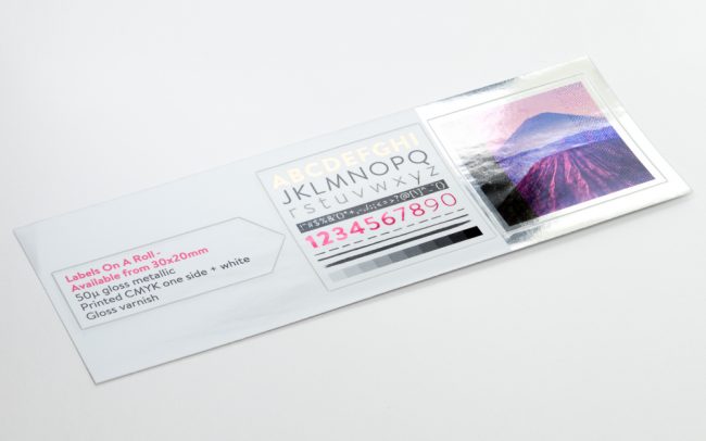 Labels On A Roll - Available from 30x20mm