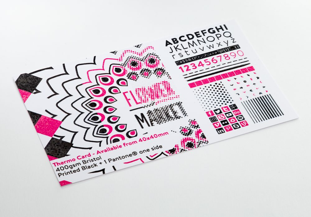 Thermo Card - Available from 40x40mm