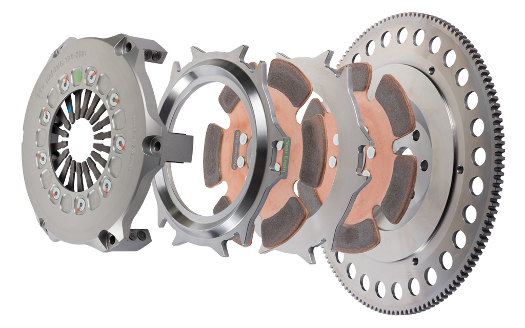 Exploded view of a clutch