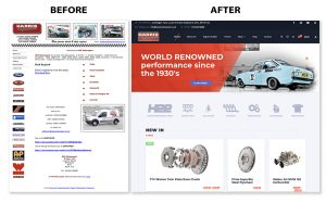 HPE Motorsport Before and After Website Development in Maidstone