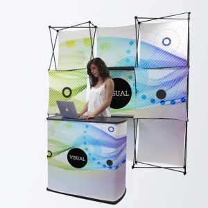 multifaceted trade show stand