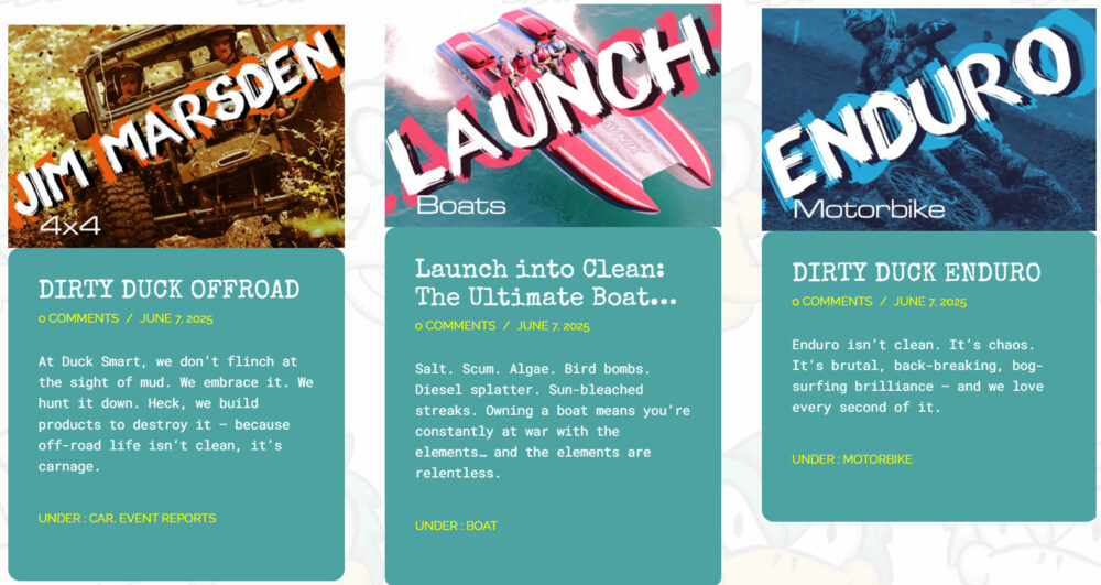 cleaning product ecommerce website design