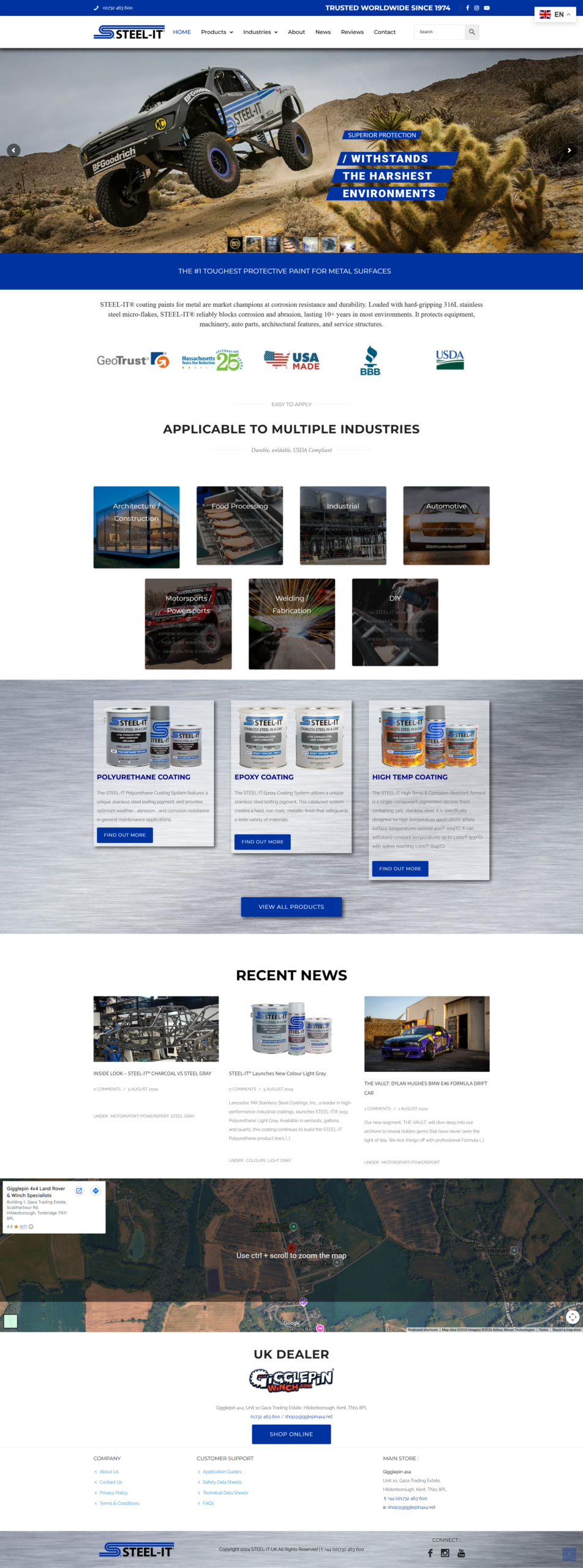 industrial coatings website design industrial coatings website design