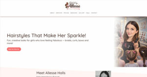 hair stylist website design