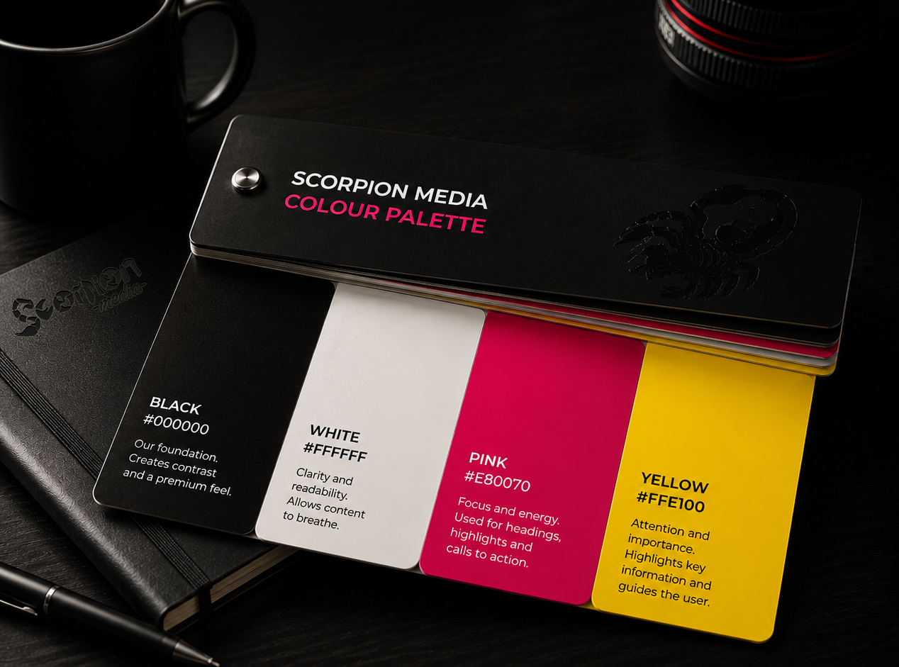 Scorpion Media Colour Palette Scorpion Media Colour Palette