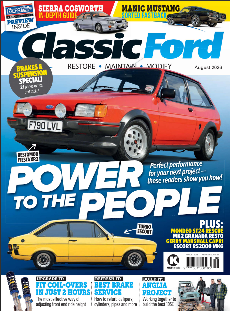 Classic Ford Magazine Cover - August 2026 Classic Ford Magazine Cover - August 2026
