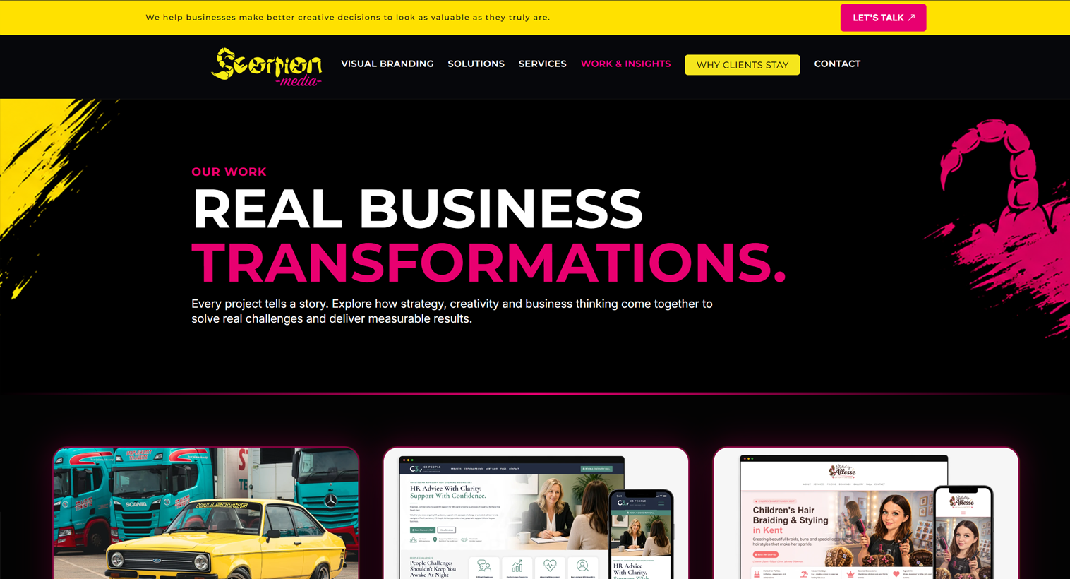 Explore Scorpion Media Explore Scorpion Media
