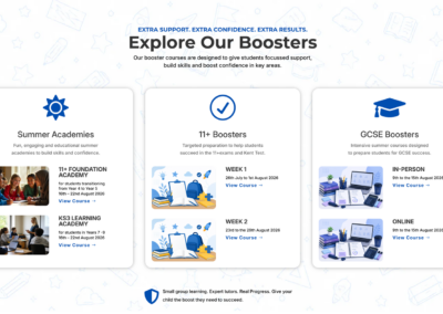 Seasonal services added to homepage